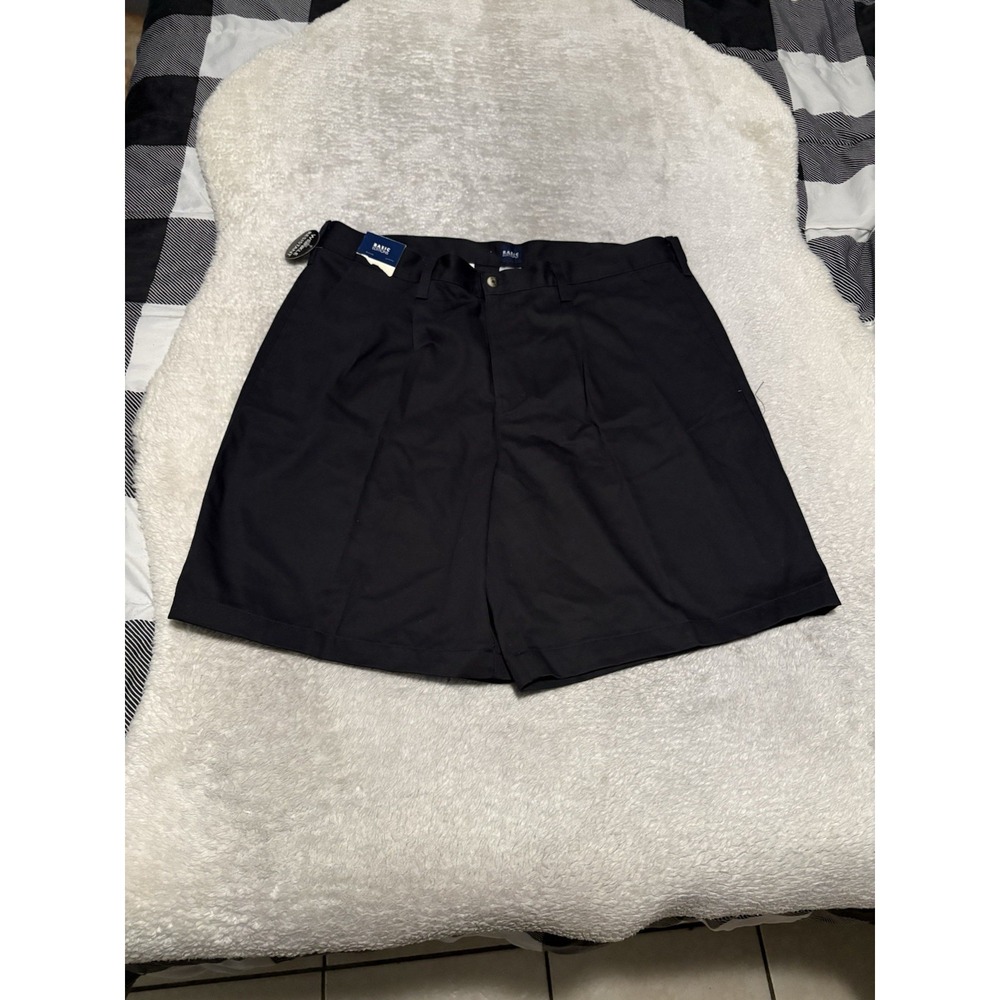 Basic Editions Navy Pleated Front Cotton Shorts Men's 38 NWT Deadstock Vintage